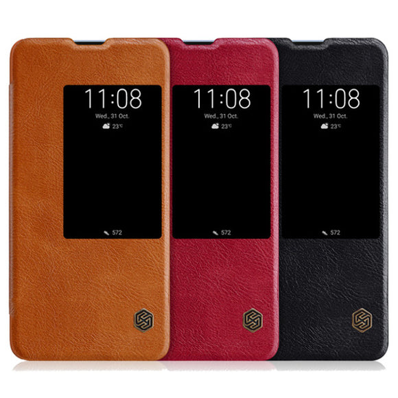 NILLKIN Flip Shockproof Smart Sleep Leather Protective Case For Huawei Mate 20