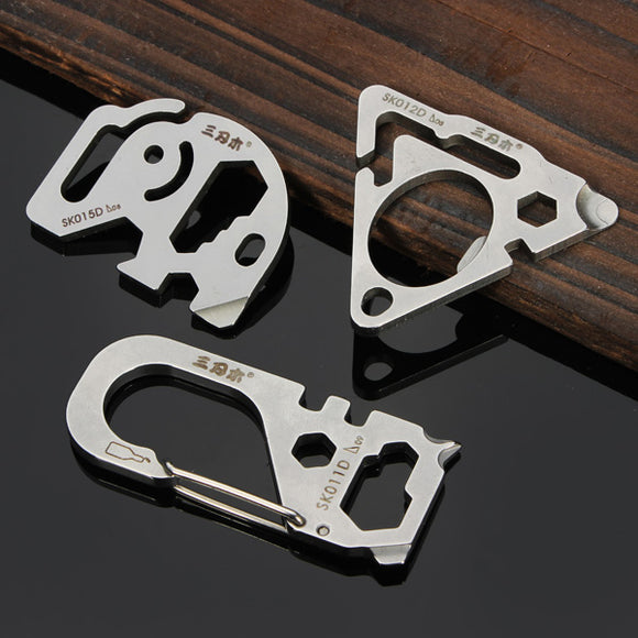 Sanrenmu SK011D+SK012D+SK015D Portable EDC Multi Tools Kit Keychain