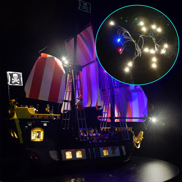 DIY LED Light Lighting Kit ONLY For LEGO 21322 Pirates Of Barracuda Bay Bricks Toy