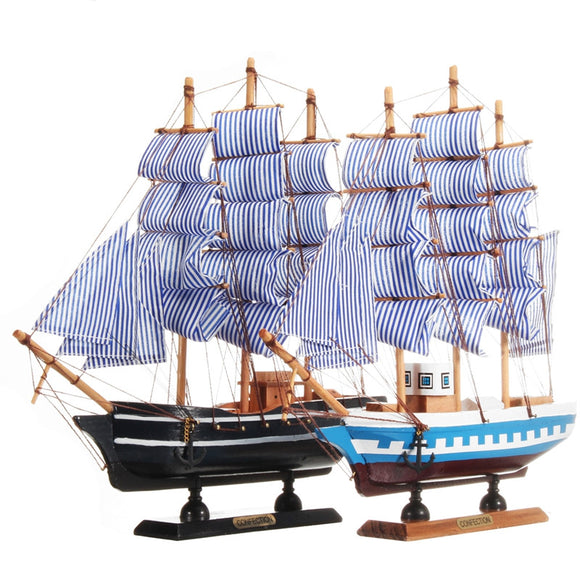 33cm x 6cm x 30cm Wooden Ship Assembly Classical Wooden Sailing Boats Model Scale Model Ship Kits