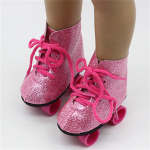 Adorable Roller Skates Shoes for 18'' American Girl Our Generation Doll Accessories Action Figure