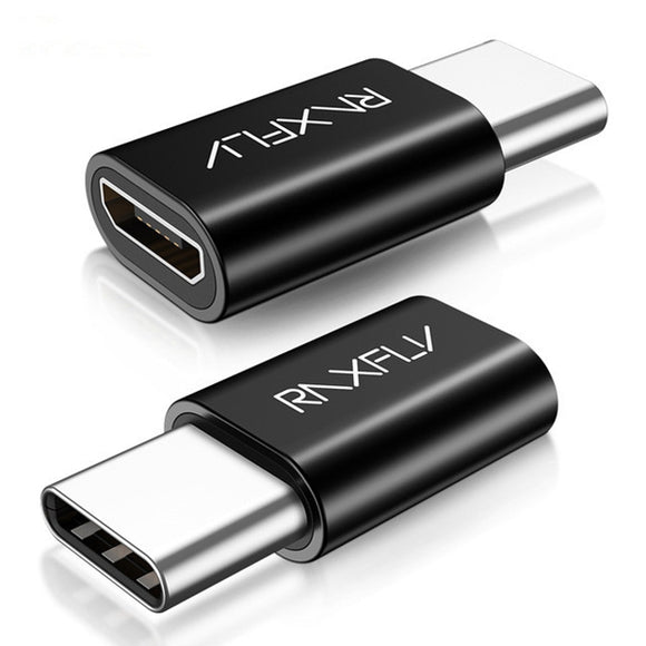 RAXFLY Type C Male To Micro USB OTG Adapter Converter For Oneplus 6 Xiaomi Mi 8 S9 Macbook