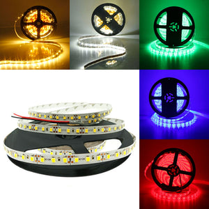 5M SMD 3528 600 LED White/Warm White/Red/Green/Blue LED Strip Flexible Tape Light DC 12V