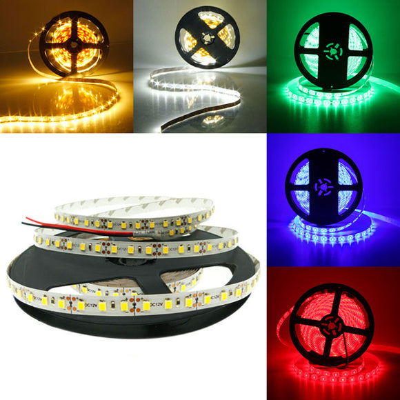 5M SMD 3528 600 LED White/Warm White/Red/Green/Blue LED Strip Flexible Tape Light DC 12V
