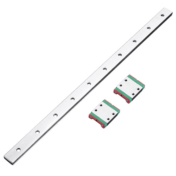 Machifit 300mm MGW7 Linear Guide With 2pcs MGW7C Linear Rail Block CNC Tool