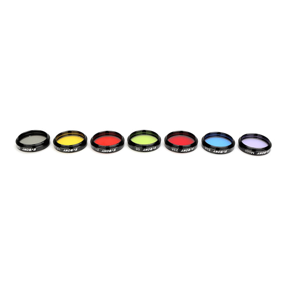SVBONY 1.25 Moon Filter + CPL Filter + Five Color Filters Kit for Enhance Lunar & Planetary Views Reduces Light Pollution