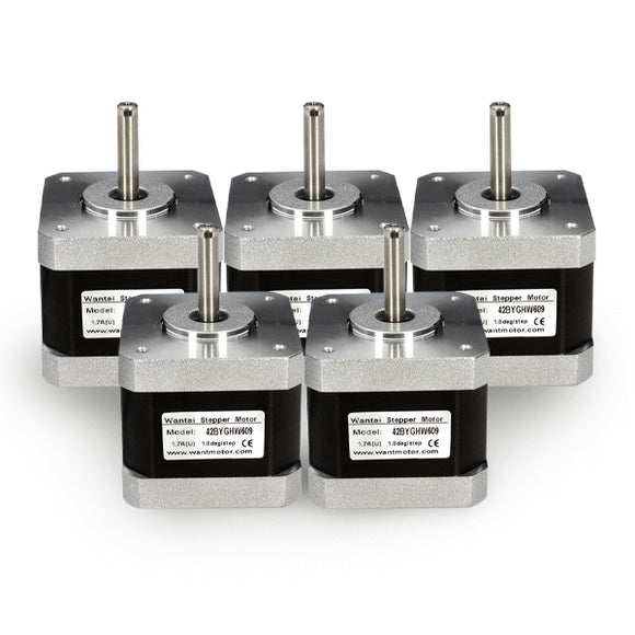 5pcs JKM NEMA17 Two Phase Stepper Motor 42BYGHW609 40mm 3.6kg.cm 1.7A