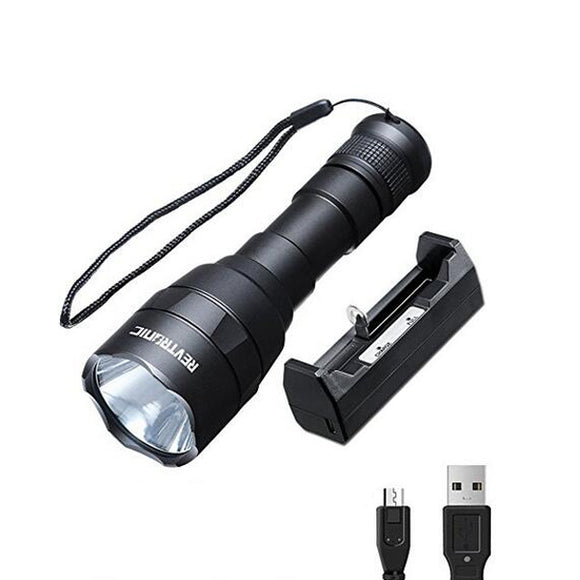 REVTRONIC F30B XM-L2 800Lumens 5Modes LED Flashlight With Charger