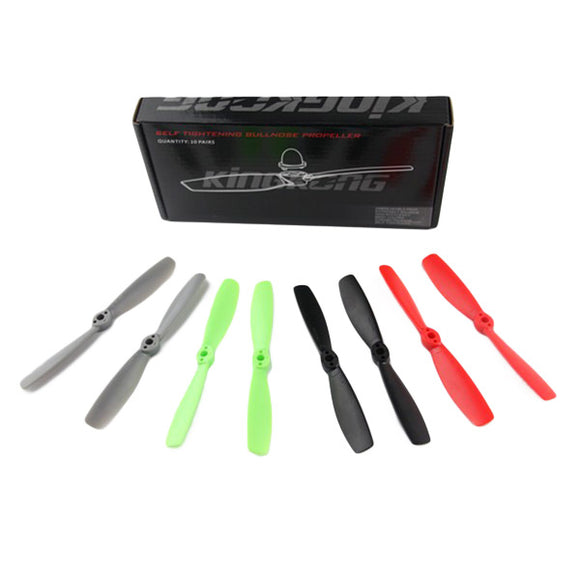 10 Pairs Kingkong / LDARC 5045 5x4.5 Inch Bullnose PC Fiber Glass Propellers CW CCW for RC FPV Racing Drone