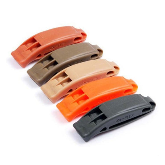 2Pcs Dual-band Survival Whistle Lifesaving Emergency Whistle Treble-frequency Earthquake Relief