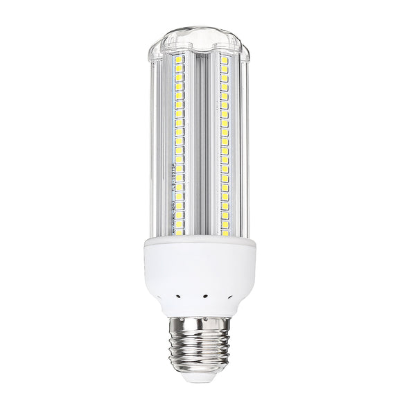 AC85-265V E27 12W SMD2835 Pure White Time + Light Sensor Control LED Corn Light Bulb for Home