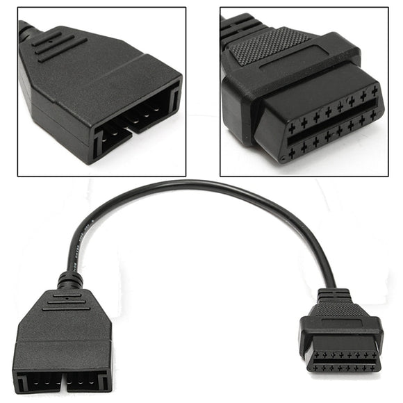 12 Pin to OBD1 OBD2 16 Pin Convertor Adapter Cable for GM Diagnostic Scanner Car