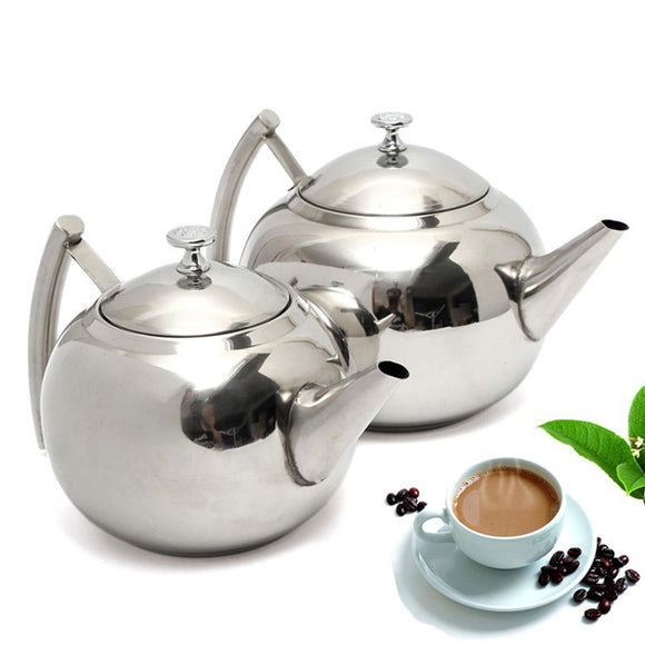 1500ML/2000ML Stainless Steel Teapot Coffee Maker Pot