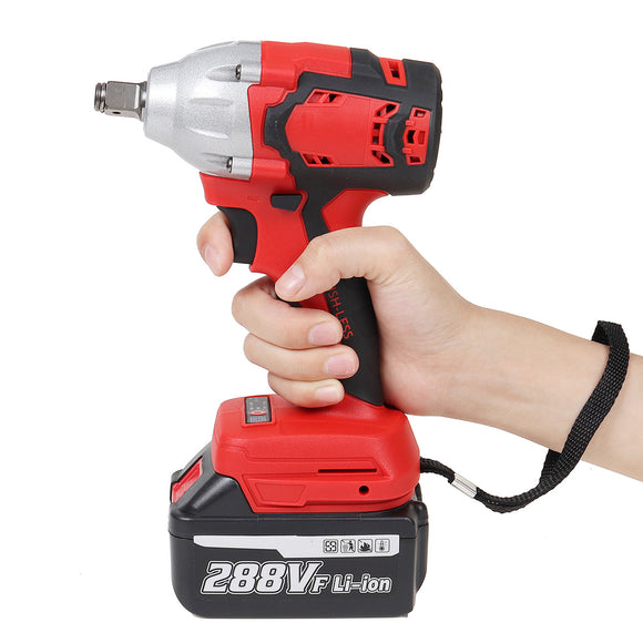 288VF Adjustable Speed Brushless Wrench Cordless Li-ion Battery Electrc Wrench  With LED Light