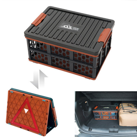 20L Foldable Plastic Collapsible Box Multifunctional Organizer with Waterproof Bag for Fishing