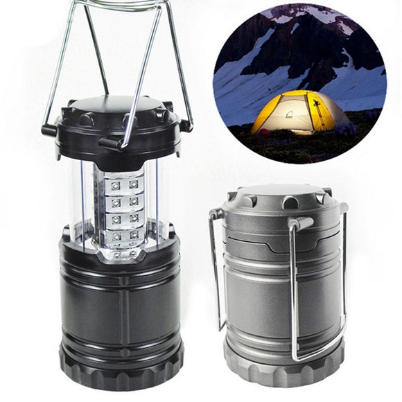 Portable 30 LED Stretchable Lantern Camping Lamp Battery Operated Tent Hiking Light