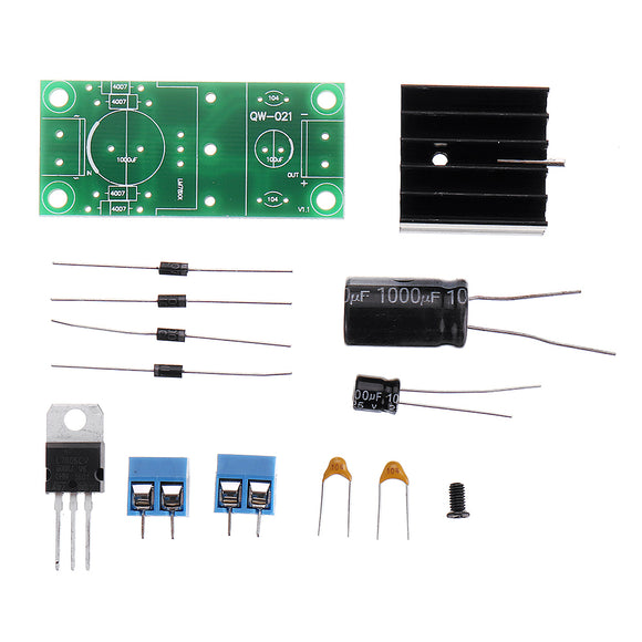 Rectifier Filter Power PCB Board Kit Single Power Rectifier Filter Board Circuit Board 5V Full Set of Parts