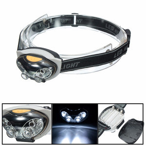 3 Mode 6 LED Bicycle Cycling Bike Headlight Headlamp Head Front Light Flashlight