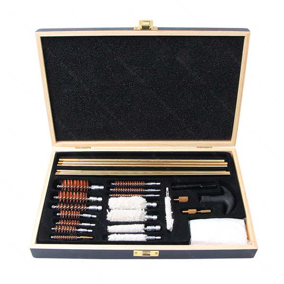 6x Copper Suction Tube Cleaning Brush Set Wooden Case