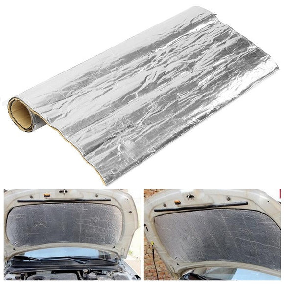 100cmx100cm Heat Insulation Cotton Mat Fiber Glass Shield For Car Turbo Engine Hood Muffler