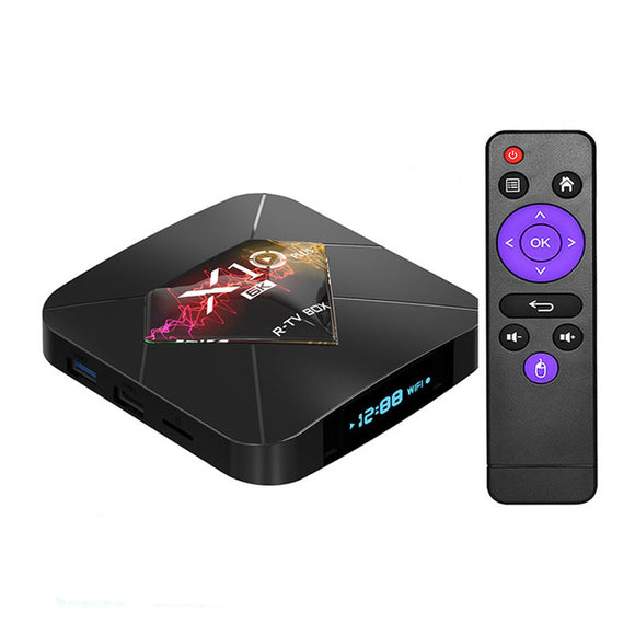 R-TV Box X10 Plus Allwinner H6 4GB RAM 32GB ROM 2.4G WIFI Android 9.0 TV Box