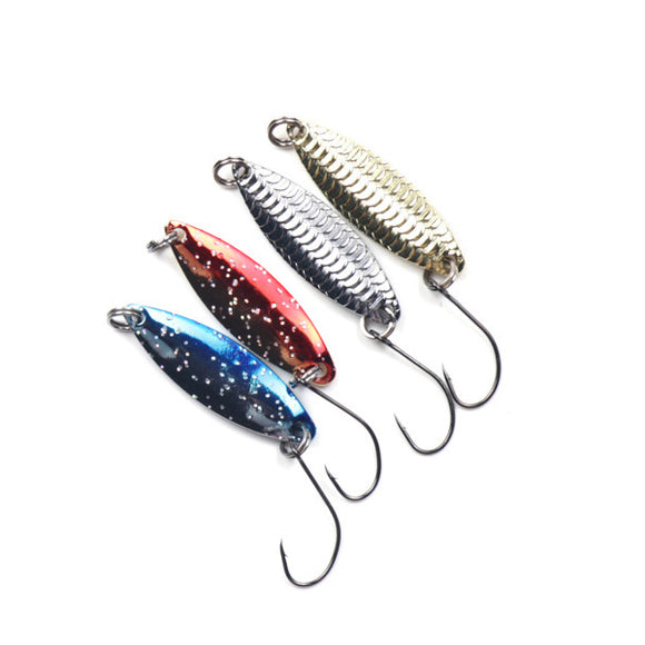 ZANLURE 4pcs 3g Fishing Lure Fishing Hook Lifelike Hard Bait Fishing Accessories