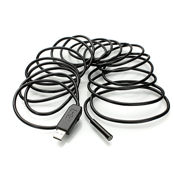 5m 7mm 6LED USB Borescope Waterproof Inspection Snake Tube Camera