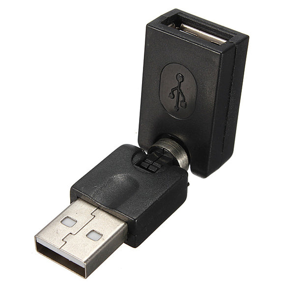 USB2.0 A Male to USB Female Adapter 360Degree Angle Rotation Extension