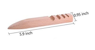 Flat Wood Edge Slicker Leather Burnisher DIY Leather Tool