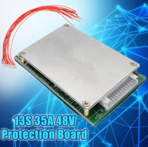 13S 35A 48V Li-ion Battery Protection Board BMS PCB