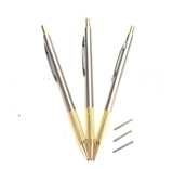 Hurama Metal Marking Pen Tungsten Steel Nib Double-Headed Automatic Lining Pen Glass Ceramic Metal Marking Logo Engraving Pen Diamond Marking Pen - Silver