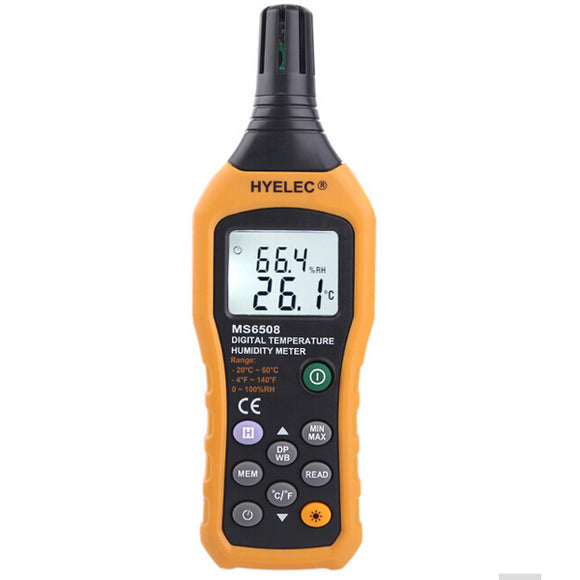 HYELEC PEAKMETER MS6508 Digital Temperature Humidity Meter Hygrometer Thermometer Weather Sation