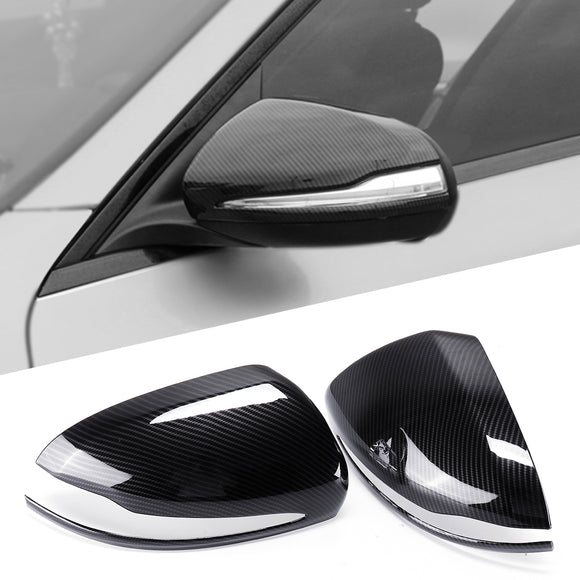 Car Rearview Mirror Cover Caps Carbon Fiber for Mercedes-Benz W205 GLC 2015-18 Left-hand Driving