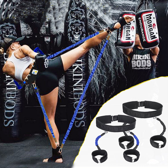 40 Pounds Elastic Rope Leg Training Exercise Belt Sports Bandage Yoga Agility Training Pull Rope