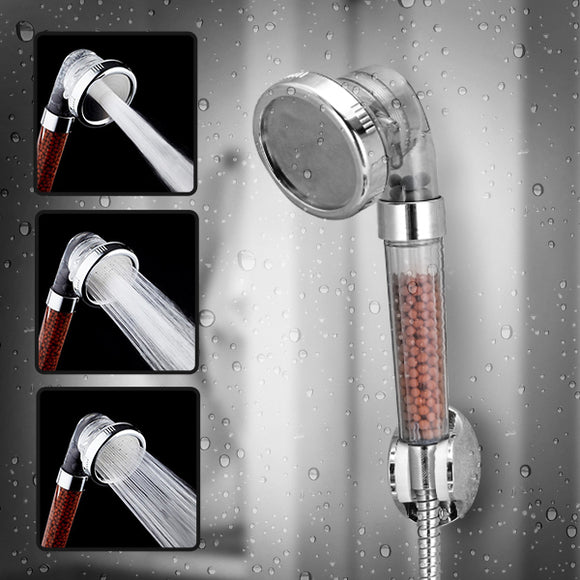 KCASA KC-SH460 Bathroom Shower Head Handheld Adjustable Negative Ion SPA Pressurize Filter