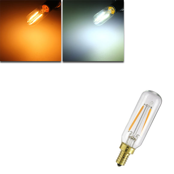 Dimmable E12 T25 2W LED White Warm White COB Retro Vintage Edison Filament Light Bulb AC110V