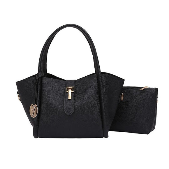 Women PU Leather Functional Handbag Crossbody Bag Composite Bag
