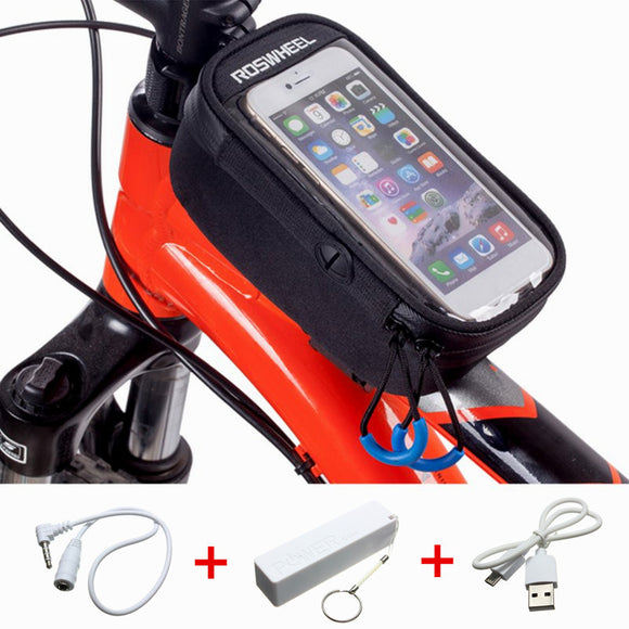 Roswheel Bicycle Cycling Frame Front Top Tube Bag For iPhone 6 6s Cell Phone 5.7