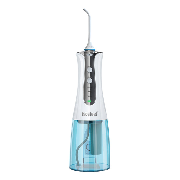 DIGOO & Nicefeel DG-FC152 Dental Water Flosser Cordless 3 Modes 300ml Oral Irrigator IPX7 Waterproof with Timing Function USB Charge