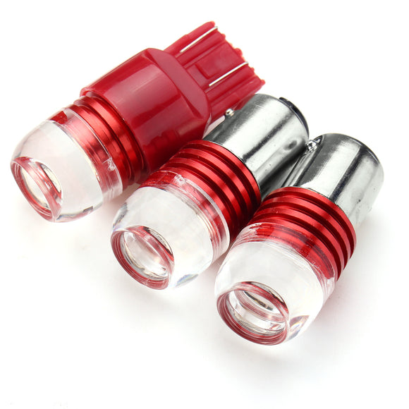 1156 1157 7443 3LED Car Red Turn Lights Bulb Tail Brake Strobe Lamp Bulb