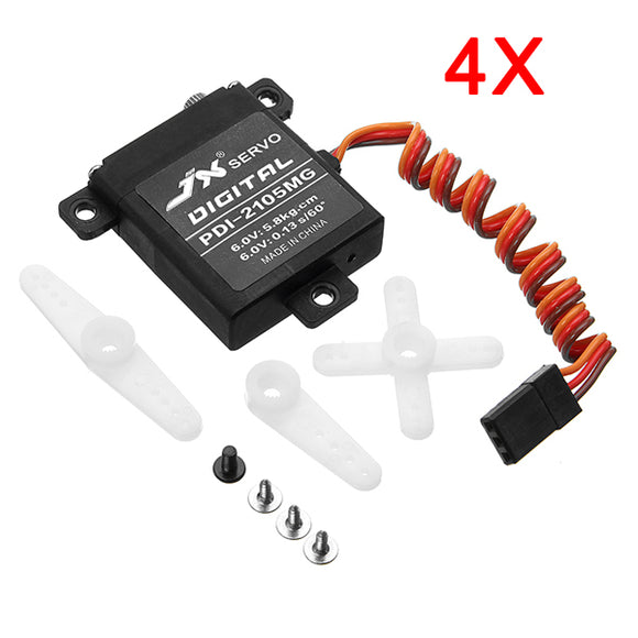 4X JX Servo PDI-2105MG 21g High Torque Digital Standard Servo For RC Model