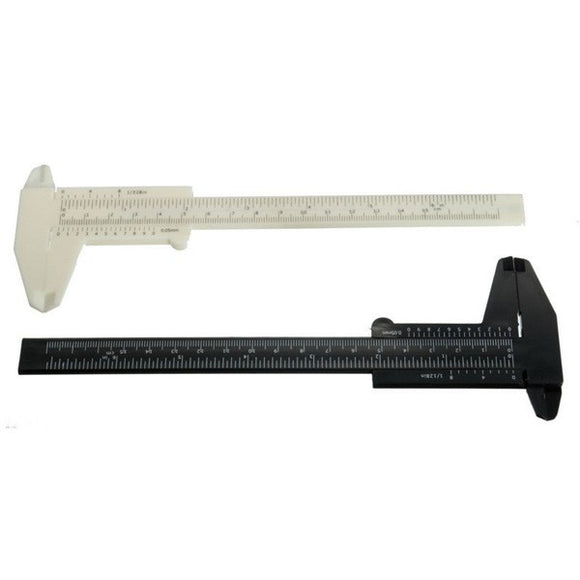 6 Inch 150mm Plastic Ruler Sliding Gauge Vernier Caliper Jewelry Measuring