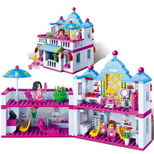 BanBao Building Blocks Toys Beauty Hair Salon Bricks Model Toy 6111 Compatible With Legoe For Girl