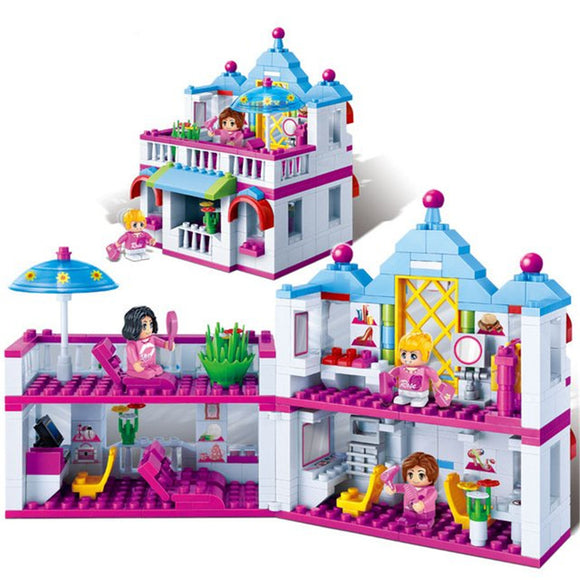 BanBao Building Blocks Toys Beauty Hair Salon Bricks Model Toy 6111 Compatible With Legoe For Girl