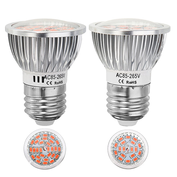 4W/6W E27 Full Spectrum LED Grow Bulb for Flower Plant Greenhouse Hydroponics AC85-265V