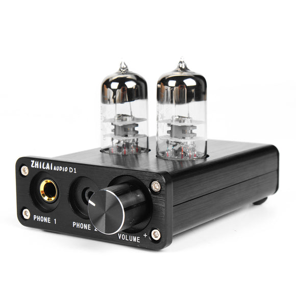 Zhilai D1 6J9 Vacuum Tube PCM2704 Headphone Integrated Amplifier USB Mini Stereo Audio Hi-Fi DAC