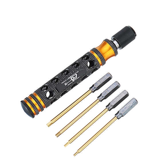 RJX RJX2867 6.35mm 4 in 1 Hex Screwdriver for RC Car Helicopter FPV Drone