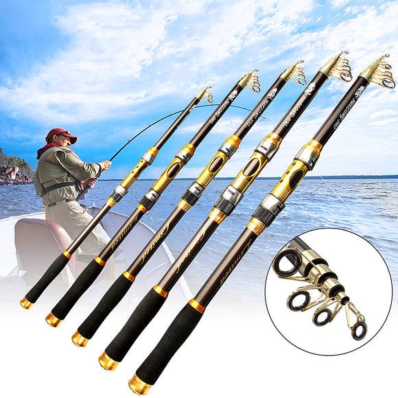 Carbon Fiber Fishing Rod Outdoor Camping Fishing Tools Portable Fishing Accessories