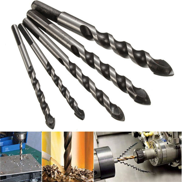 5pcs 6mm-12mm Alloy Triangular Head Concrete Auger Drill Bit