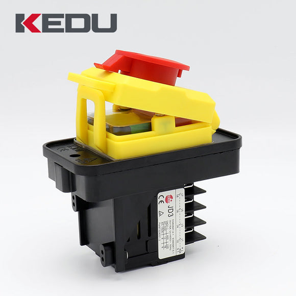 KEDU JD3 230/400V 16/12A 10 Pin Waterproof Electromagnetic Push Button Switch